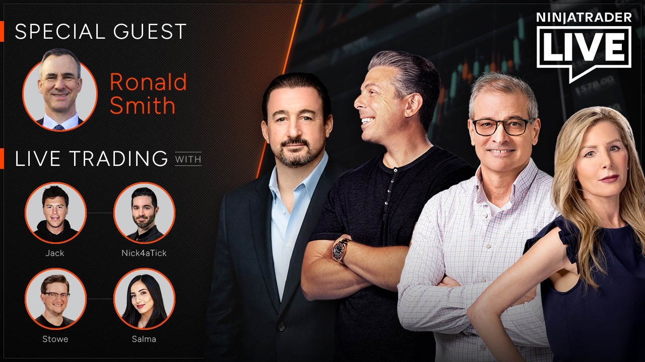 NinjaTrader Live | Trading + Analysis w/ Ronald Smith, Blake Morrow, Nick + Jack, Stowe + Salma 3/5