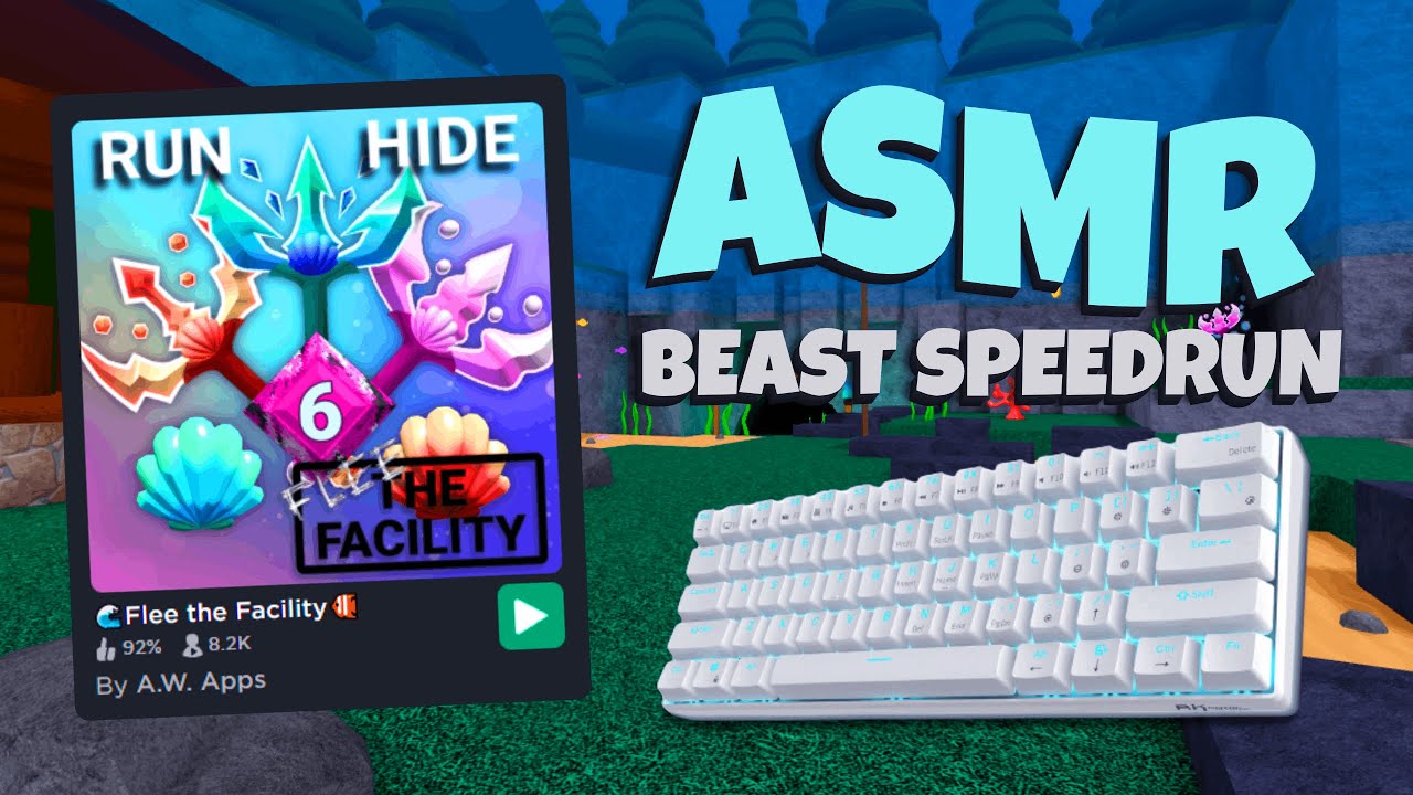 Flee The Facility BEAST SPEEDRUN ASMR 🌊🏃