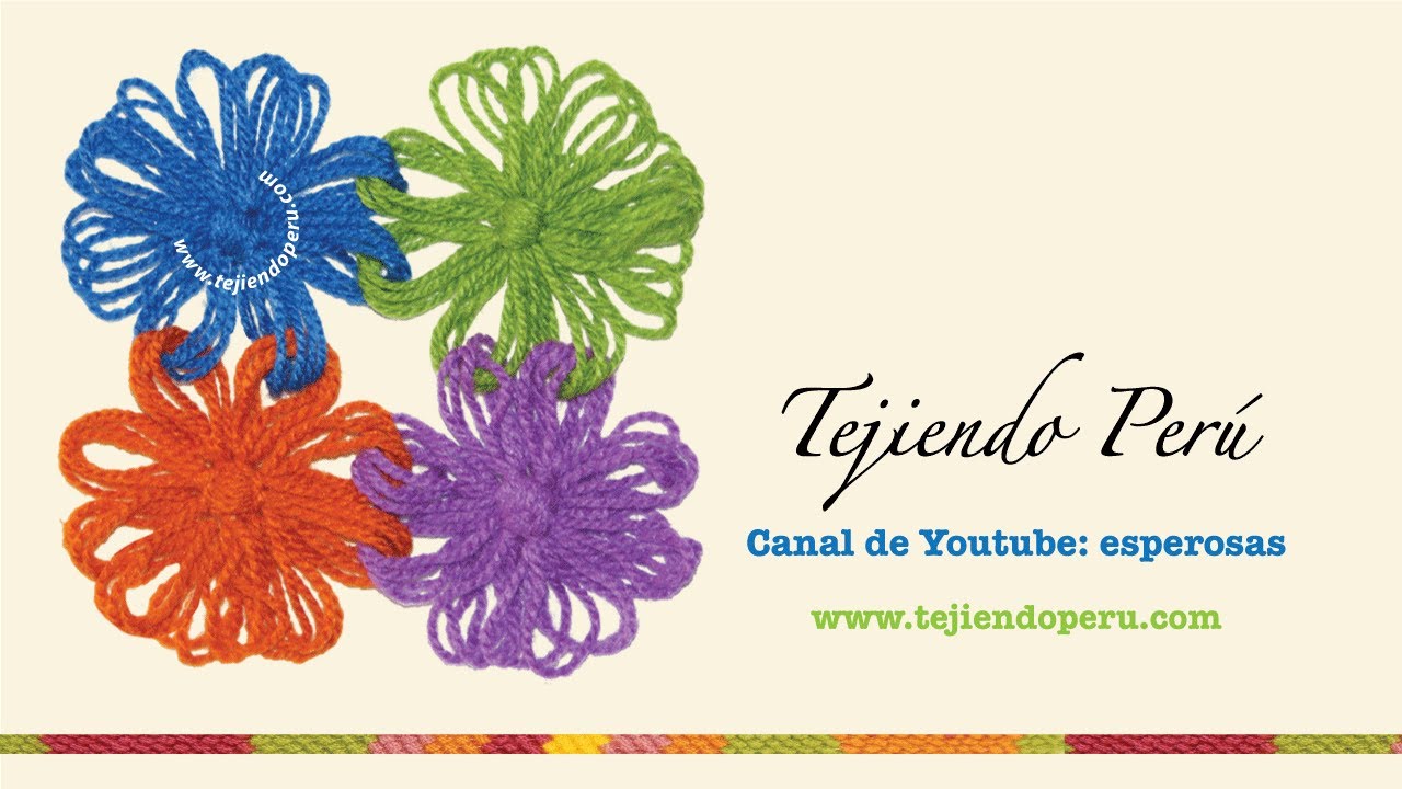Cómo unir flores tejidas en telar al urdirlas