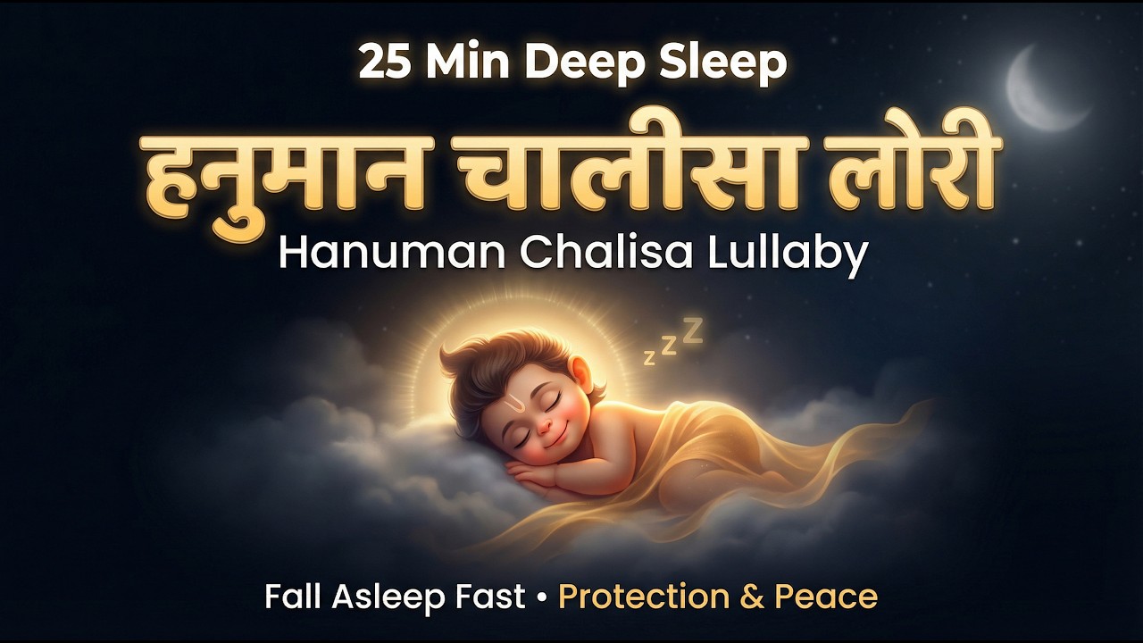Sleep Like a Baby with Hanuman Chalisa | 25 Minutes Gentle Night Chant | Divine Protection