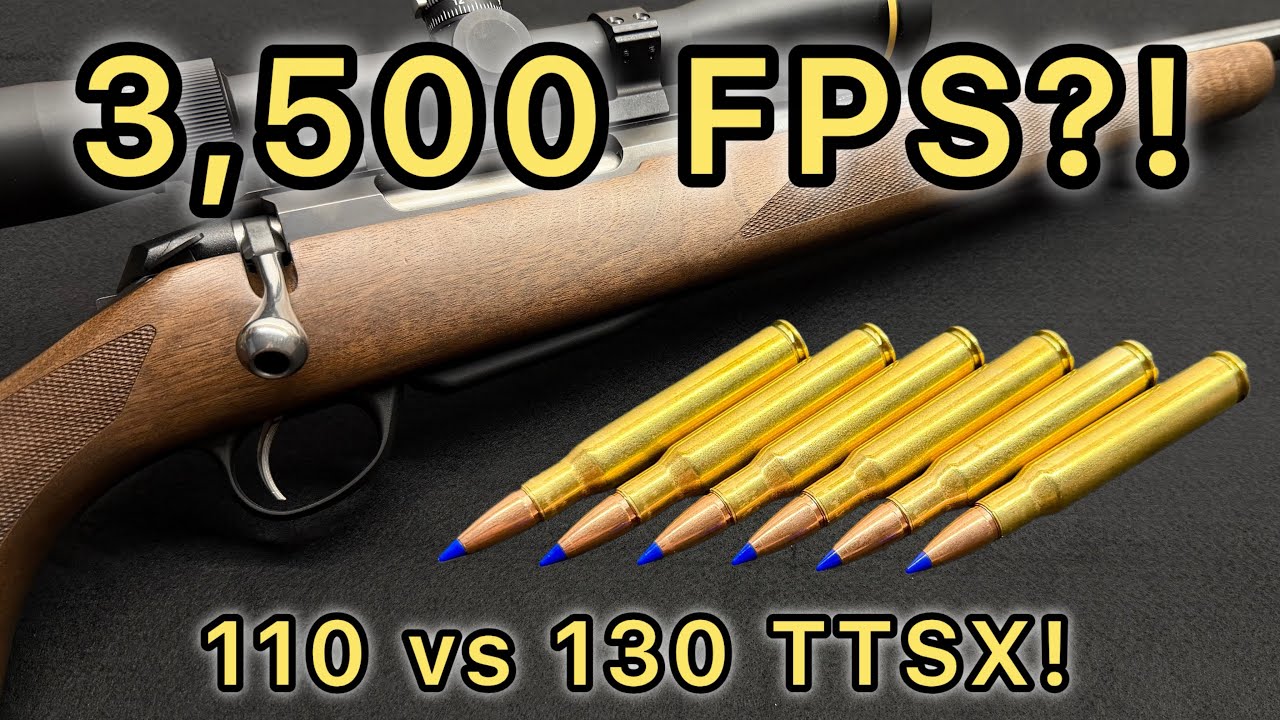 БОЙ! Barnes TTSX 110 против 130 в калибре .30-06 (Тест баллистики в желатине)