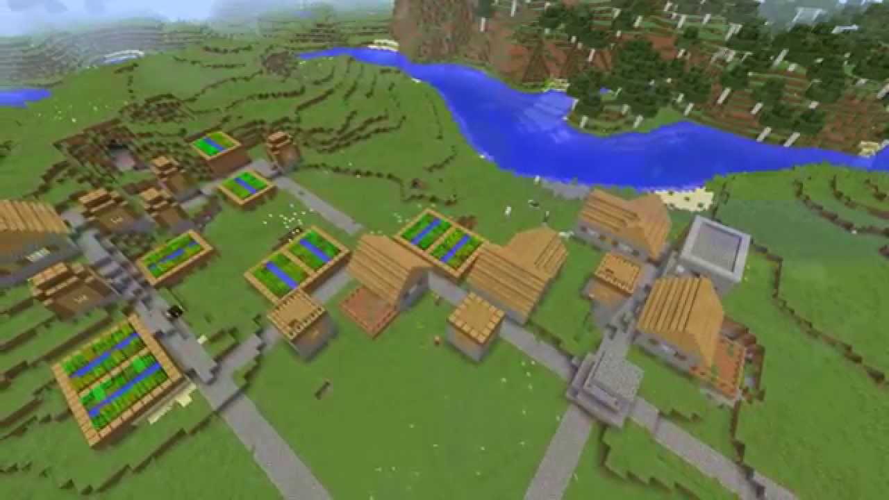 Minecraft 1.8 Seed Spotlight: Nice Village, Lots of Lava and Ore