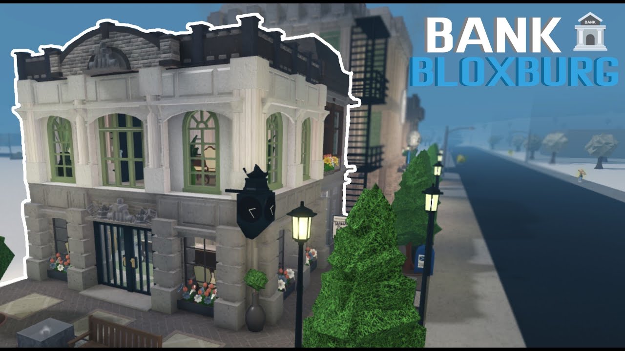 BLOXBURG DOWNTOWN BANK SPEEDBUILD! | Roblox Welcome to Bloxburg Speedbuild   4K