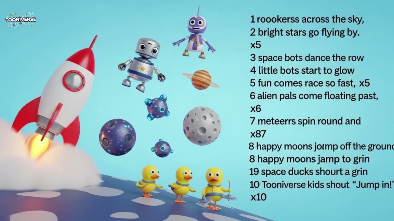 Aventura de Conteo – Canción Infantil para Aprender a Contar  Tooniverse