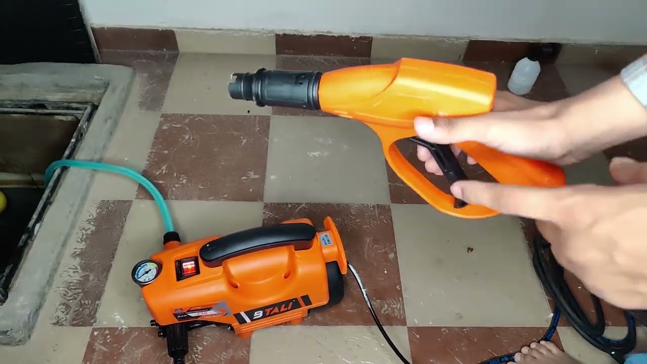 B-tali Pressure Washer Pump Performance And Unboxing | How To Attach B-Tali Pump Accessories