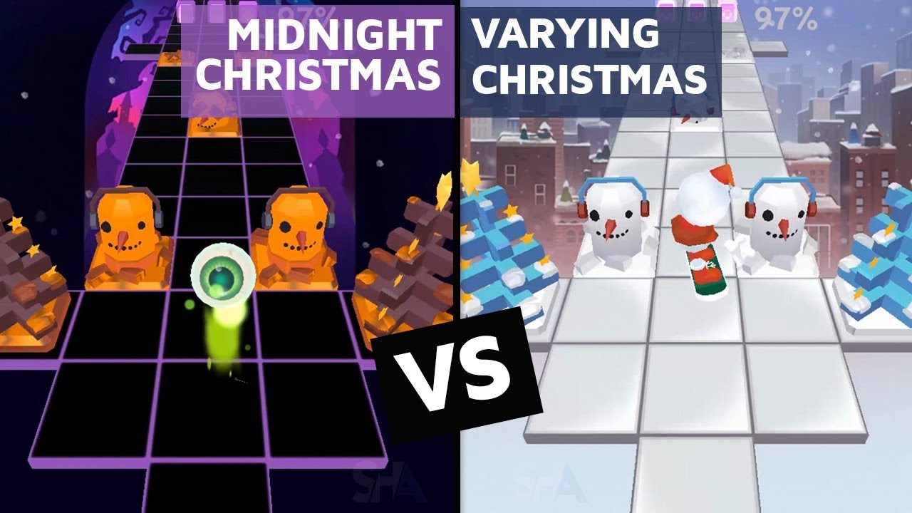Rolling Sky - Midnight Christmas Vs Varying Christmas (ReSkinned Version) | SHA