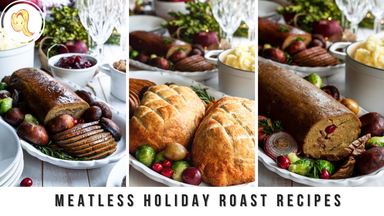 Homemade Vegan Holiday Roasts | plant-based, gluten-free, thanksgiving and christmas dinner ideas
