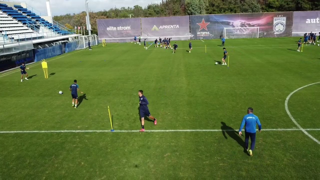 Football warm up- Technicall passing drill (both sides)