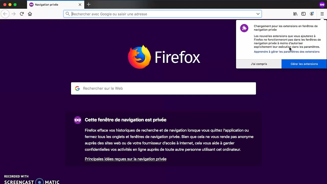 navigation privee firefox