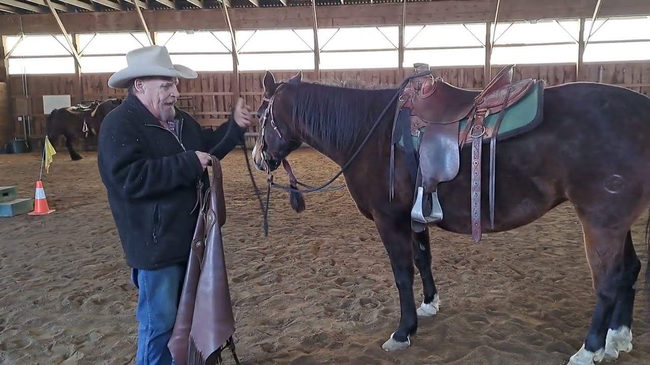 Horsemanship/ Groundwork pointers for sacking out safely and the use of your energy while doing it.