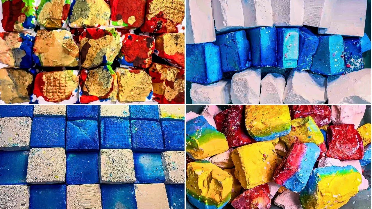 *sped up* #roadto1k Satisfying Crunchy Colourful Gym Chalk! @MaggieX_asmr | Gym Chalk
