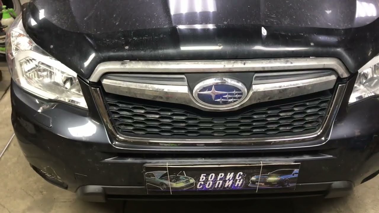 Замена масла в двигателе Субару Форестер. Oil change in the Subaru Forester engine.
