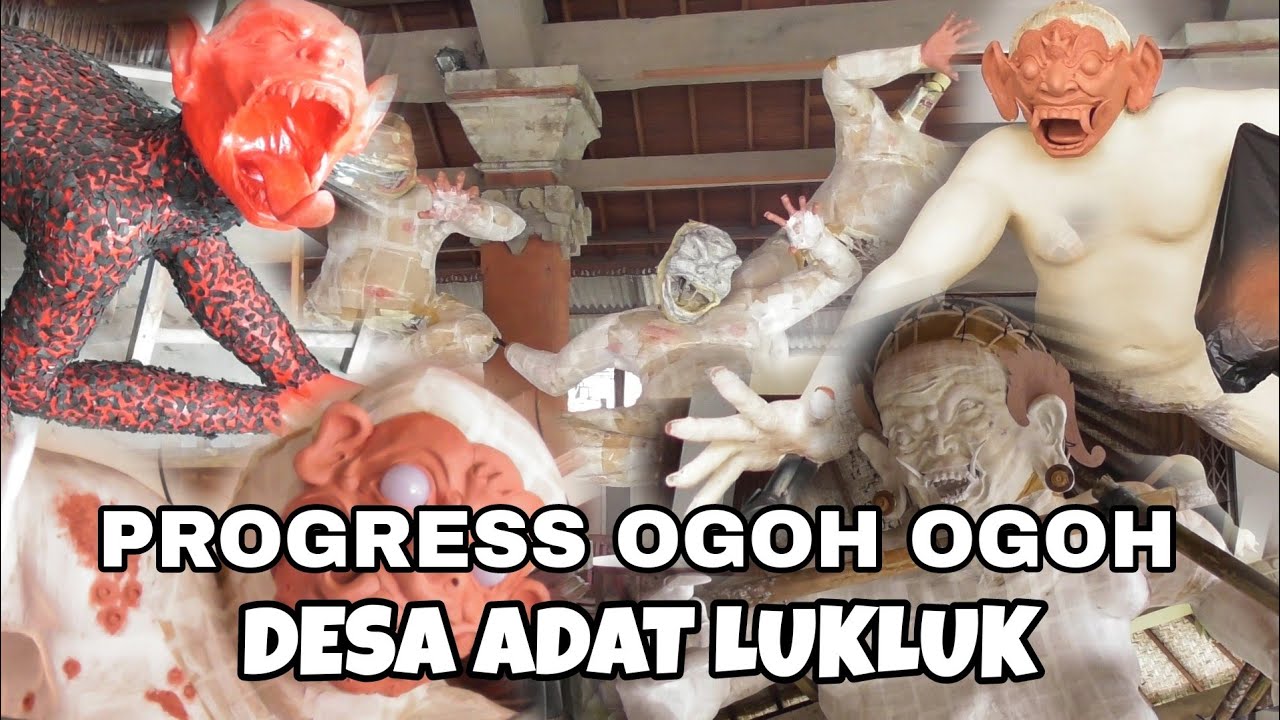 Progress Ogoh Ogoh 2025 di desa Lukluk Mengwi Badung