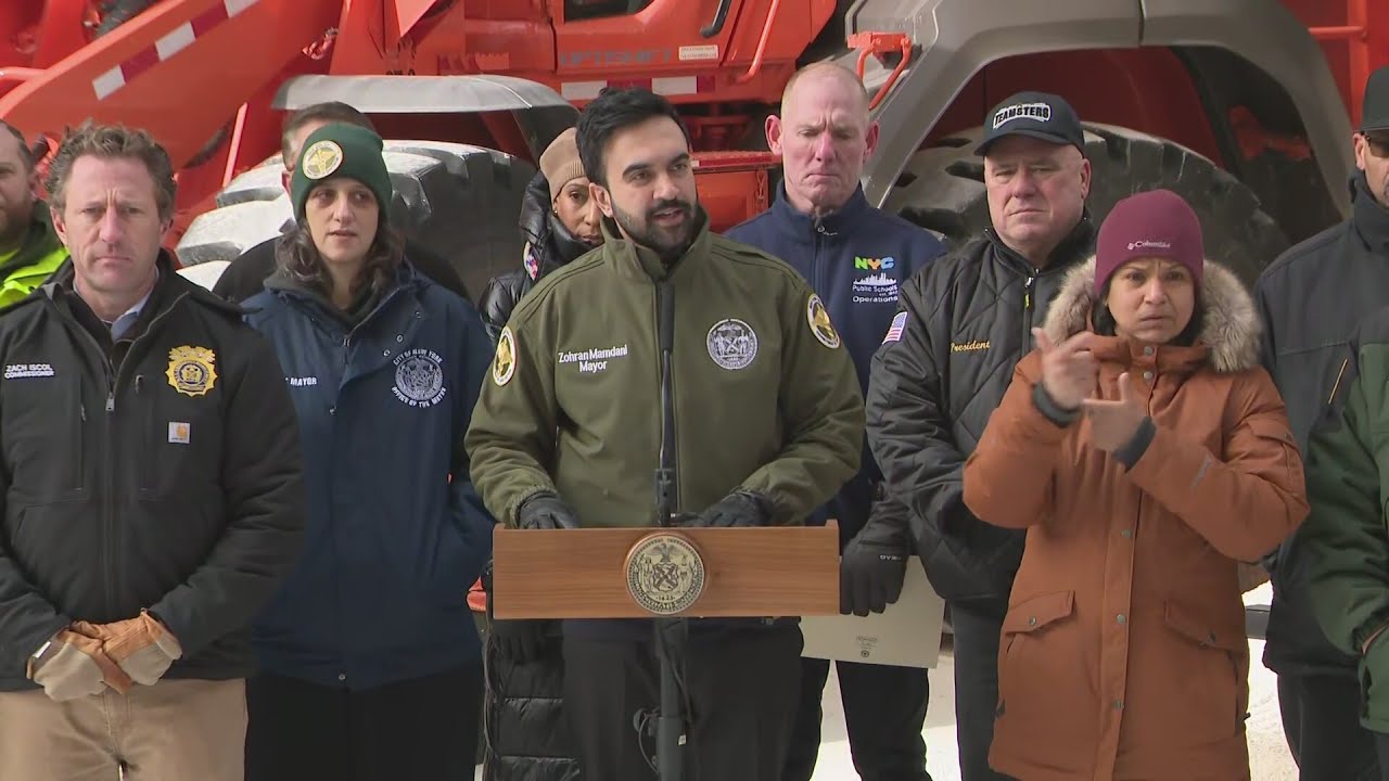'Stay indoors': NY and NJ prepare for the worst amid winter storm warning