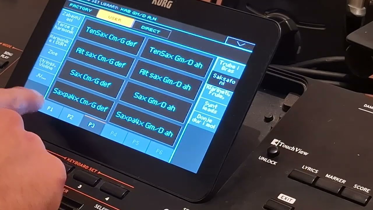 Pedja solo set za Korg pa4x, TERCE preko precica! (assignable switches), PA5X!