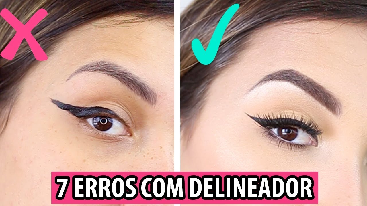 COMO FAZER O DELINEADO PERFEITO - ERROS X ACERTOS | Dicas para Iniciantes