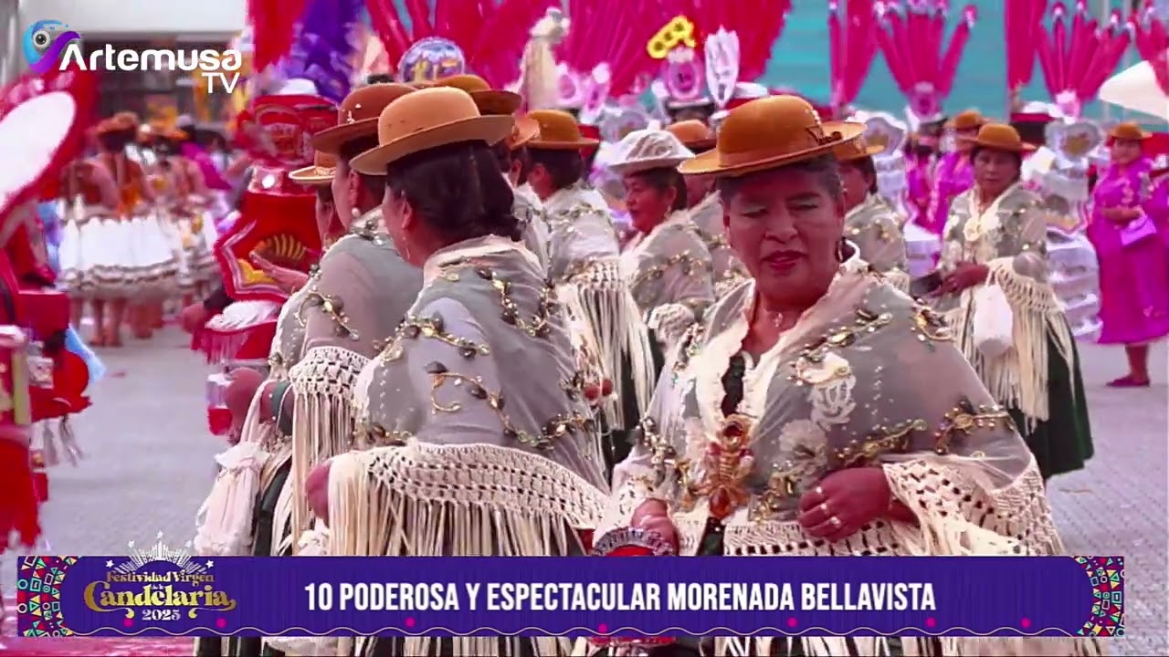 Poderosa y Espectacular Morenada Bellavista | Candelaria Puno 2025
