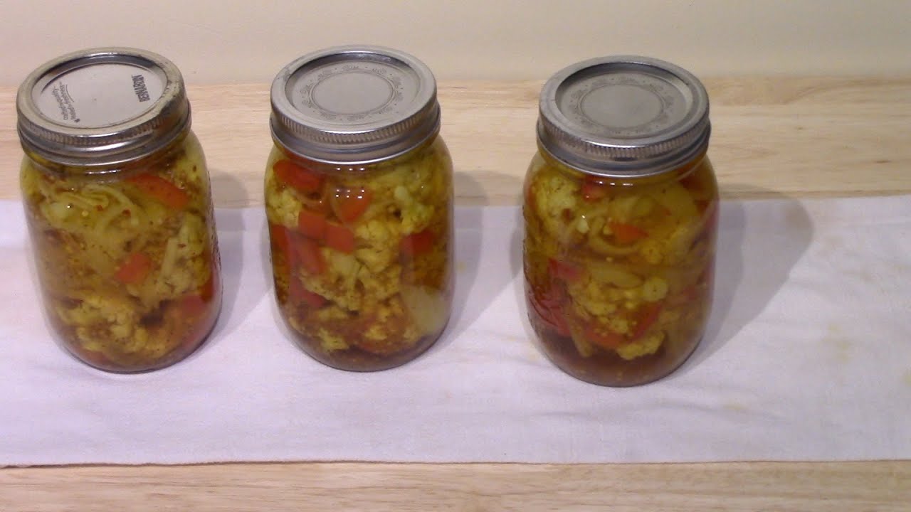 Garden update and Making Pickled Cauliflower
