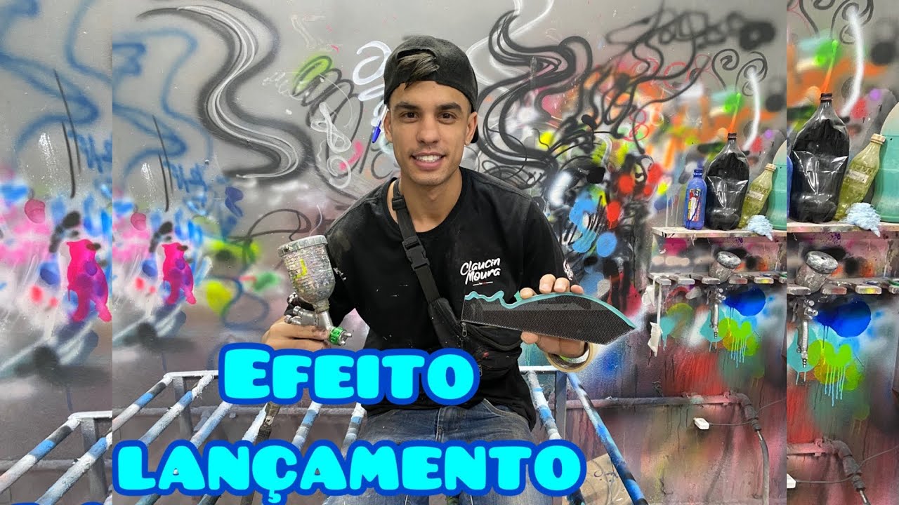PINTURA EFEITO FIBRA DE CARBONO 