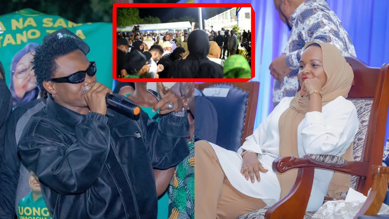 MKE WA RAIS MWINYI ASHINDWA KUJIZUIA, TAZAMA ASHUKA NA KUIMBA NA MBOSSO ZANZIBAR