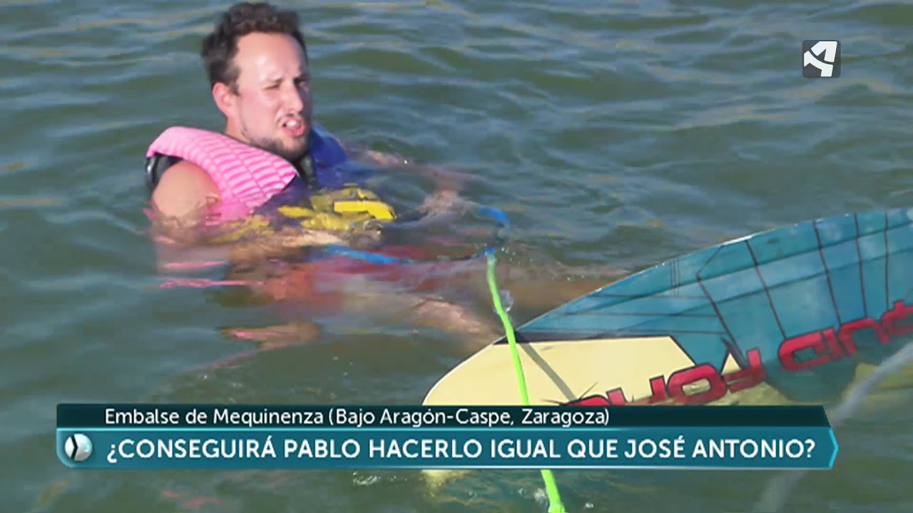 Esquí acuático en el Mar de Aragón
