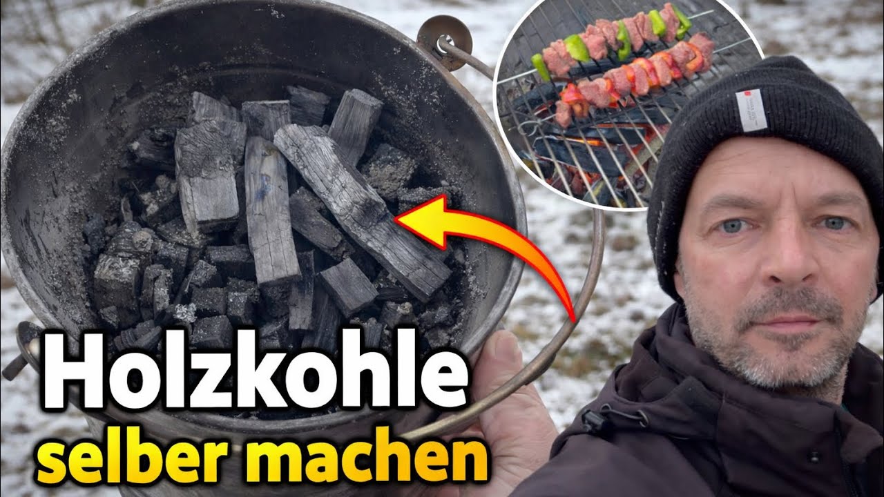 🔥 Holzkohle selber machen aus altem Holz (einfach & günstig)“