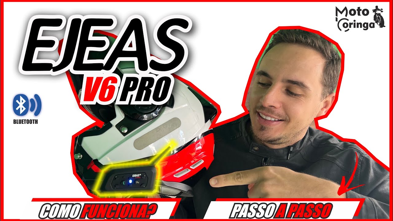 Intercomunicador para capacetes EJEAS V6 PRO! Review e instalação completa