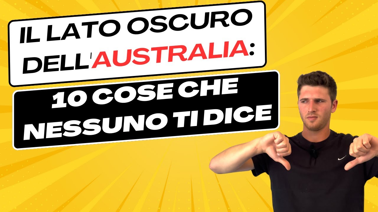 10 COSE CHE ODIO IN AUSTRALIA!