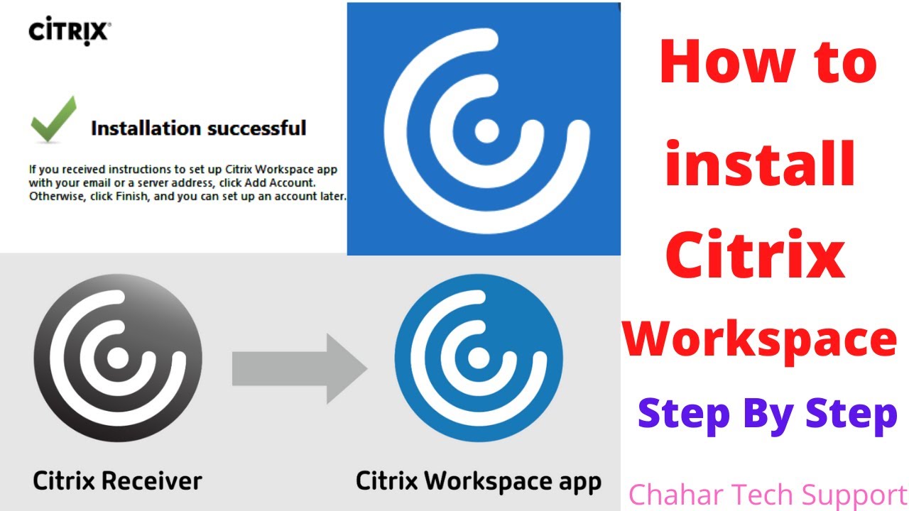 How to install Citrix workspace on windows 10 |  How to add account in citrix workspace app #Citrix