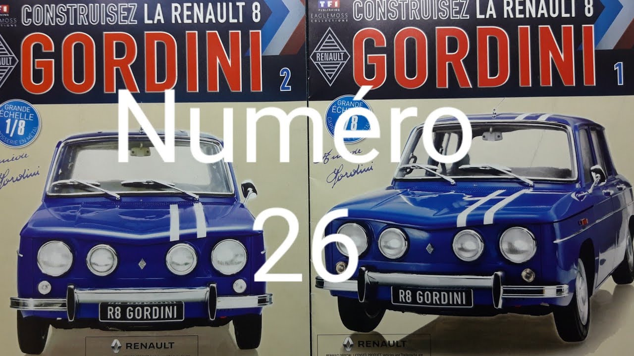 Montage Renault 8 gordini 1/8 eaglemoss N°26
