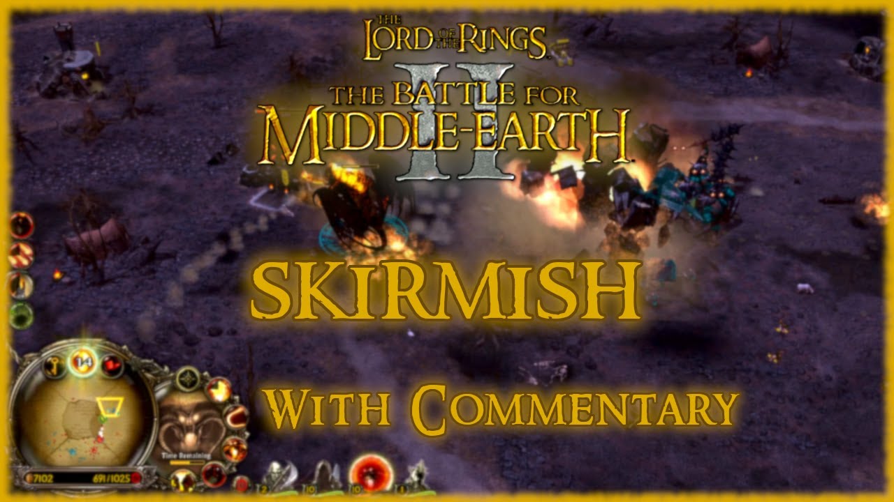 LOTR Battle for Middle-earth II - Skirmish Longplay Gameplay [With Commentary] 4k