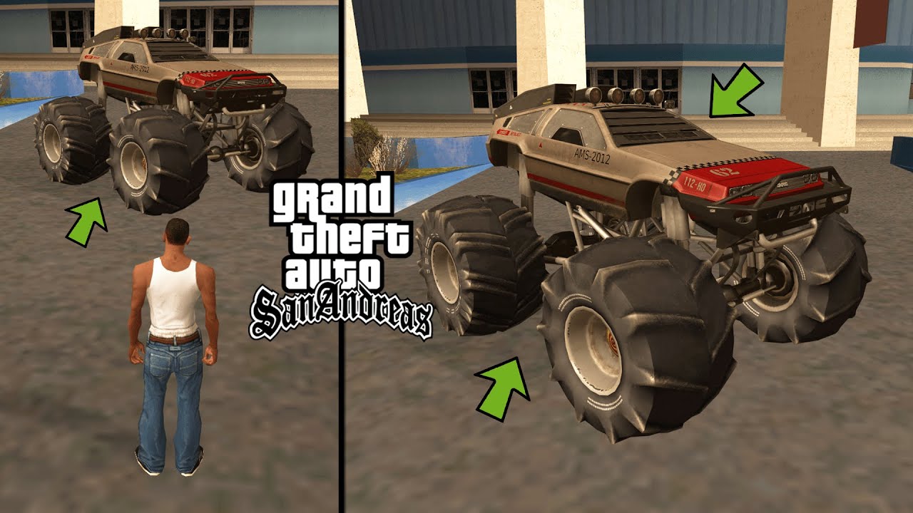 GTA San Andreas - DeLorean Monster Truck (DMC)