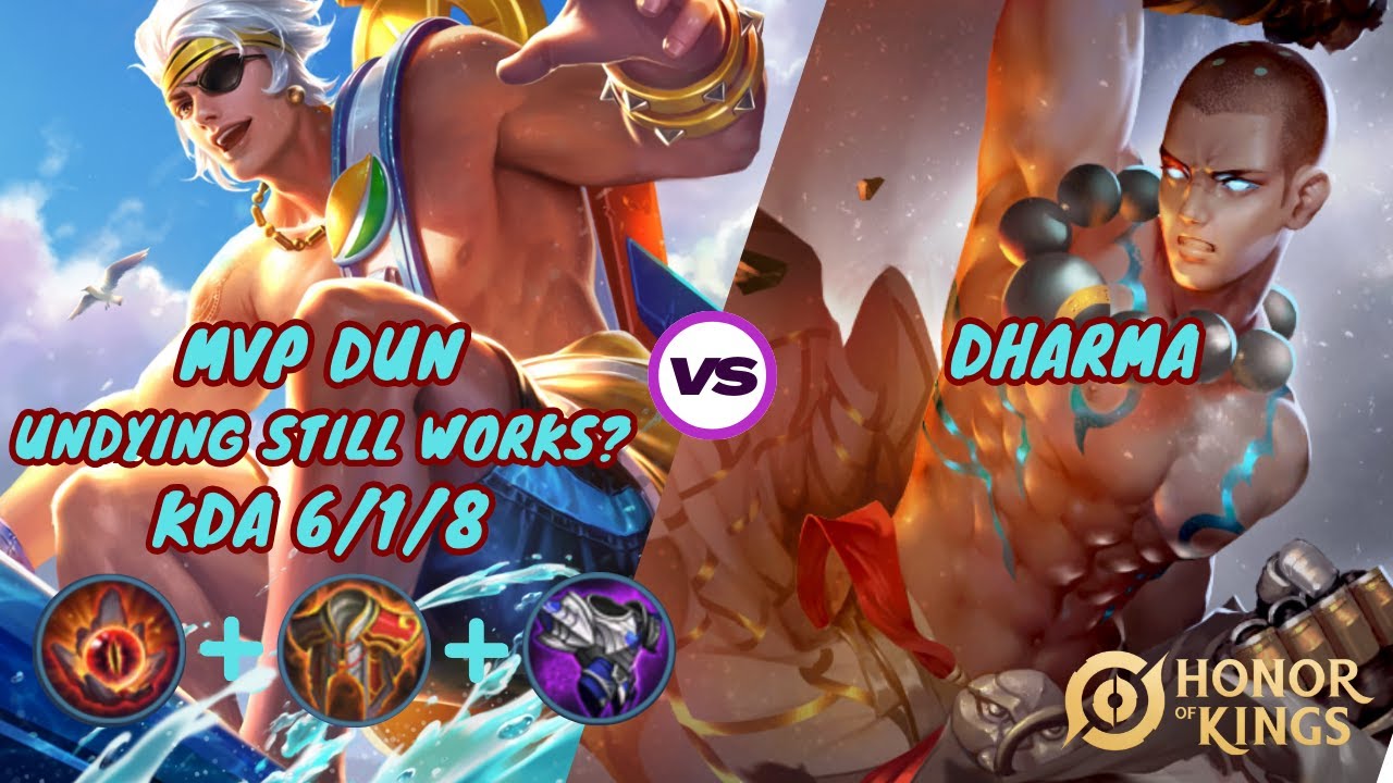 HONOR OF KINGS| DUN VS DHARMA| HOW IS UNDYING SET AFTER ITEMS NERF? DUN BUILD & GUIDE #honorofkings