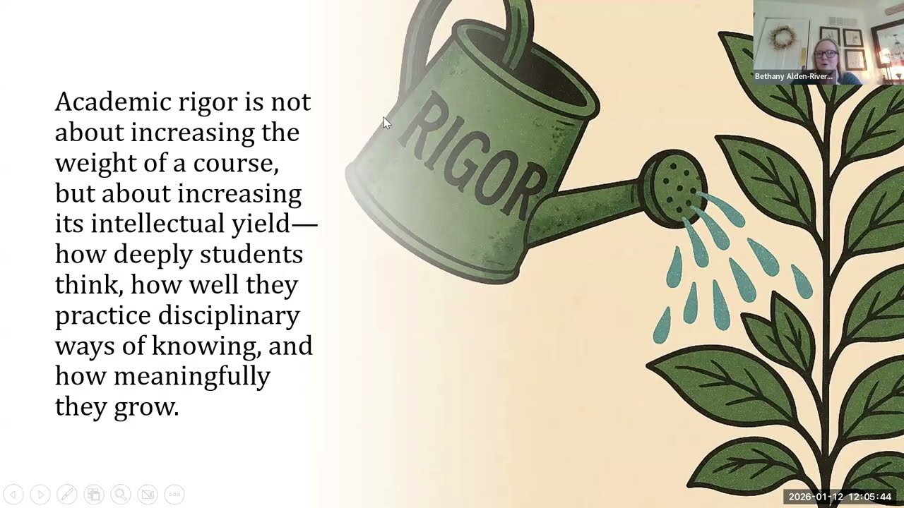 Enhancing Rigor in your Course   Part 2