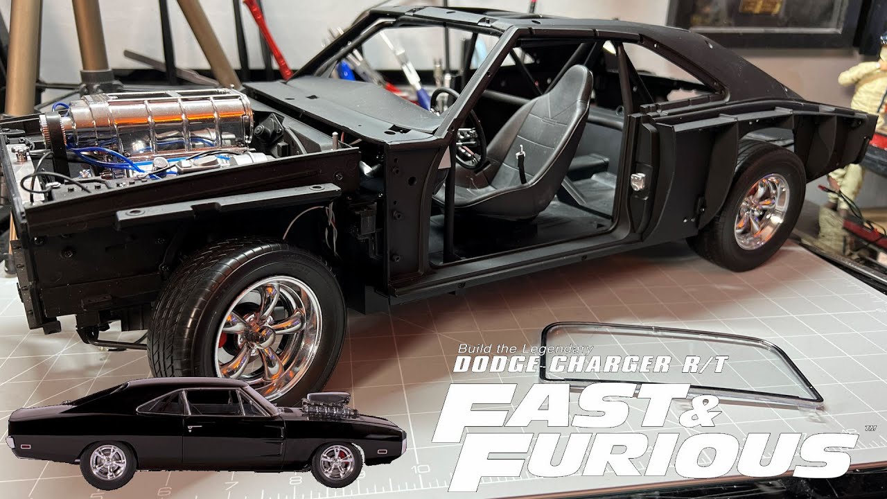 Сборка Dodge Charger R/T из серии «Форсаж» — части 63, 64, 65 и 66 — рама и заднее стекло