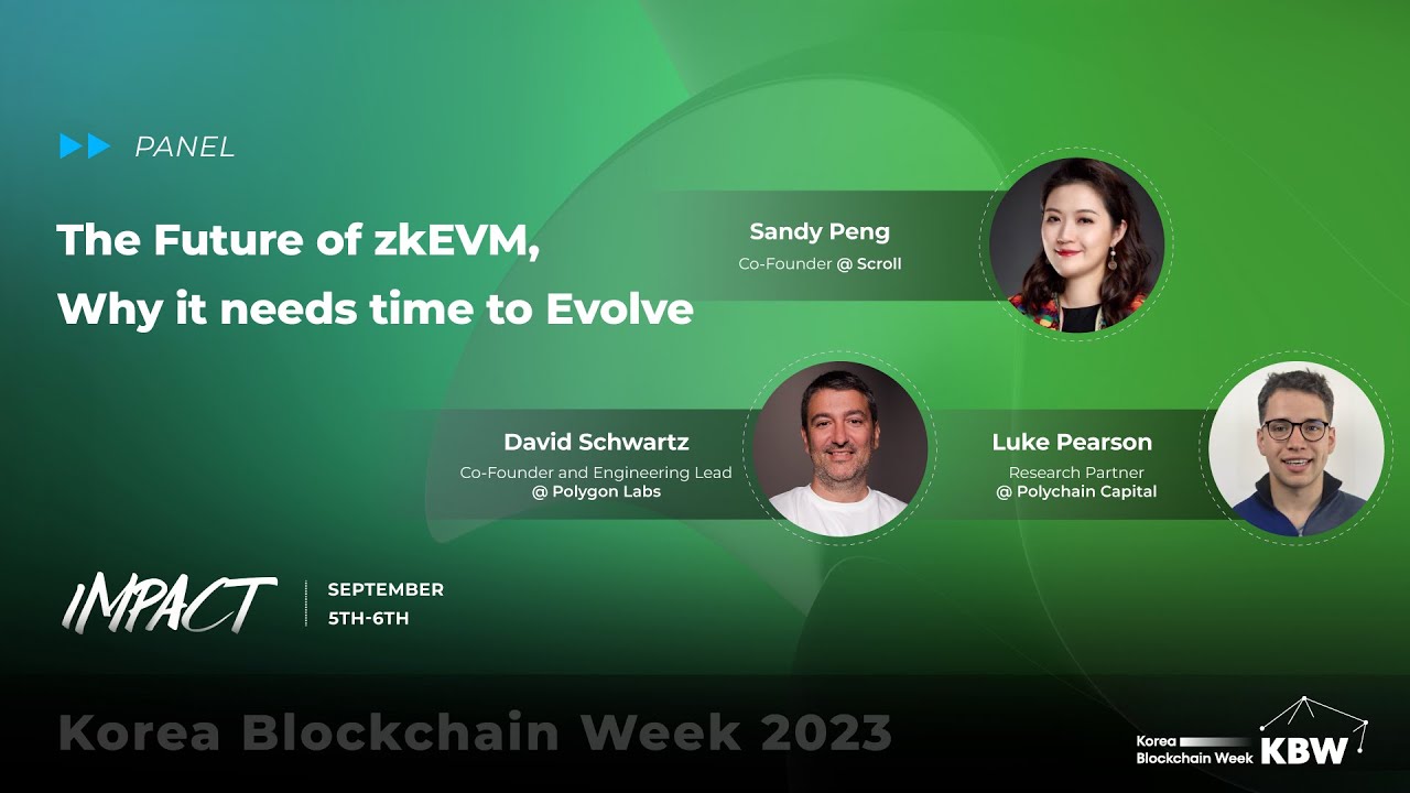 The Future of zkEVM, Why it needs time to Evolve | KBW2023