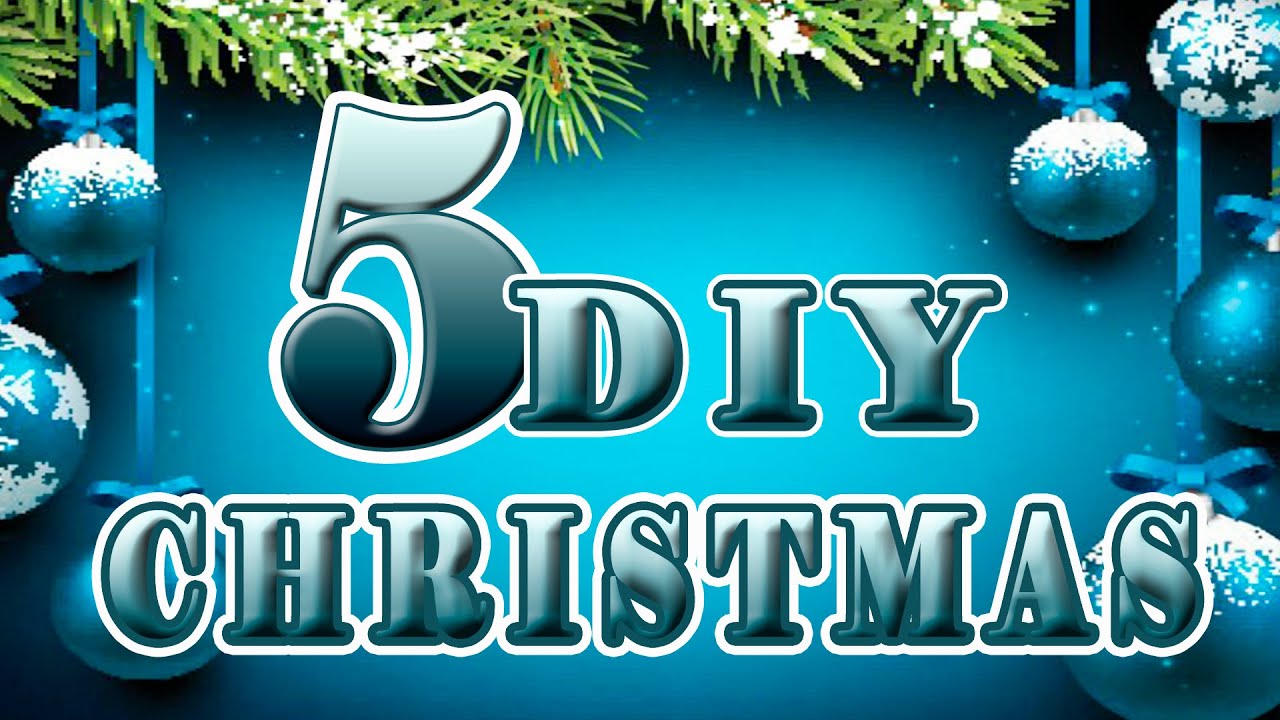 Christmas Craft 🎅 5 Ideas Christmas Tree Ornaments Diy 🎁 Christmas DIY Decorations Craft Ideas