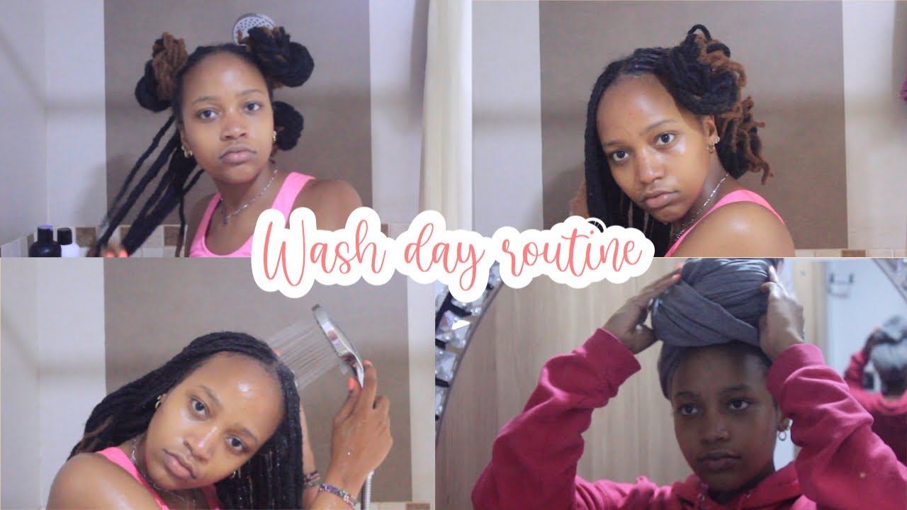 Wash day routine *temporary dreadlocks*