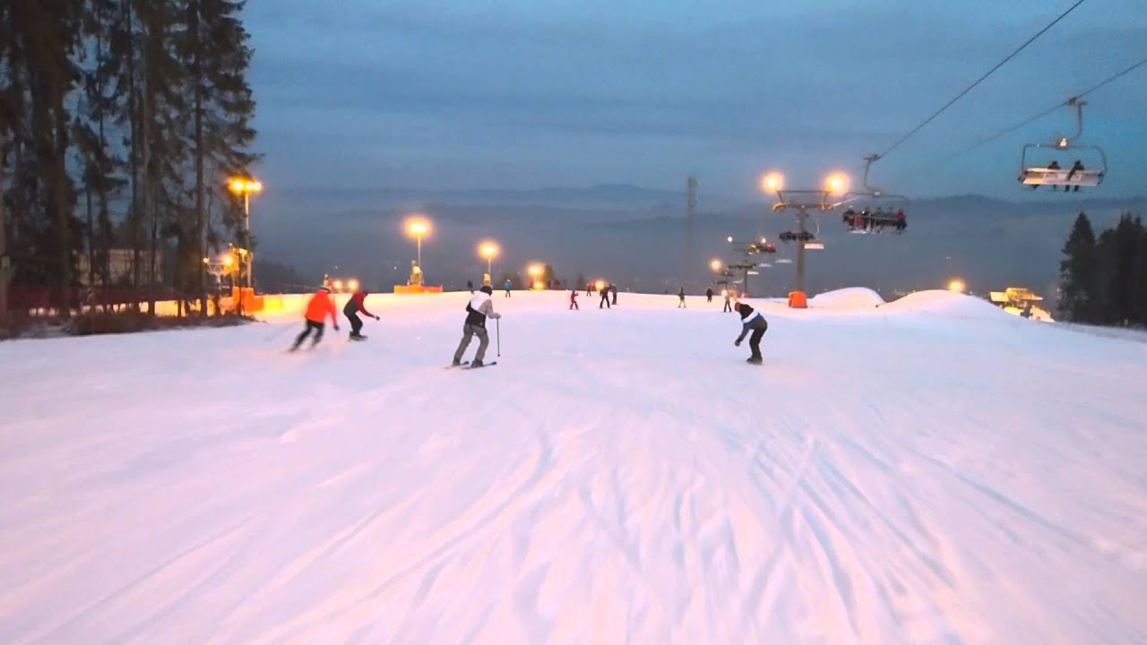 Skiing in Bialka Tatrzanska, Poland