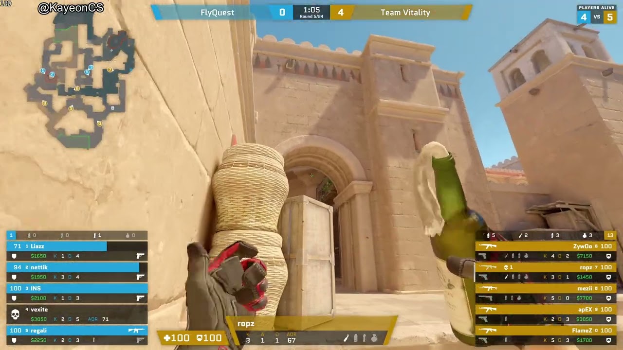 ropz Demo ( 16-5 ) Vitality vs FlyQuest ( ANUBIS ) POV | IEM Melbourne 2025