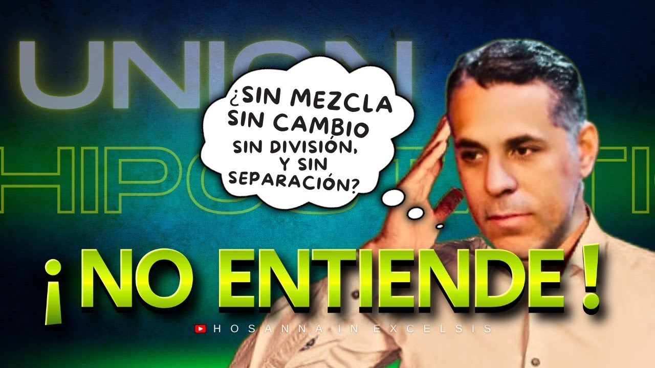 Carlitos Veloz no entiende el dogma de la unión hipostática!