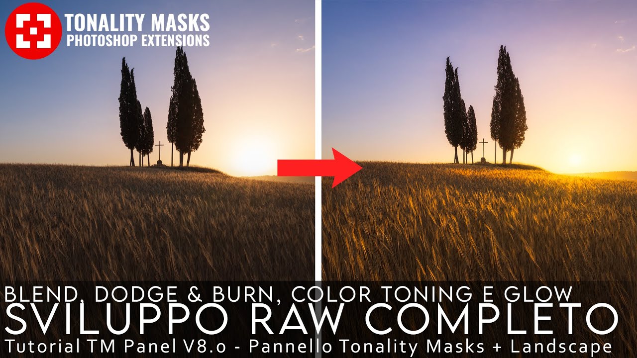 BLEND e SVILUPPO COMPLETO con TM Panel | Tutorial Tonality Masks e pannello Landscape | Paesaggio