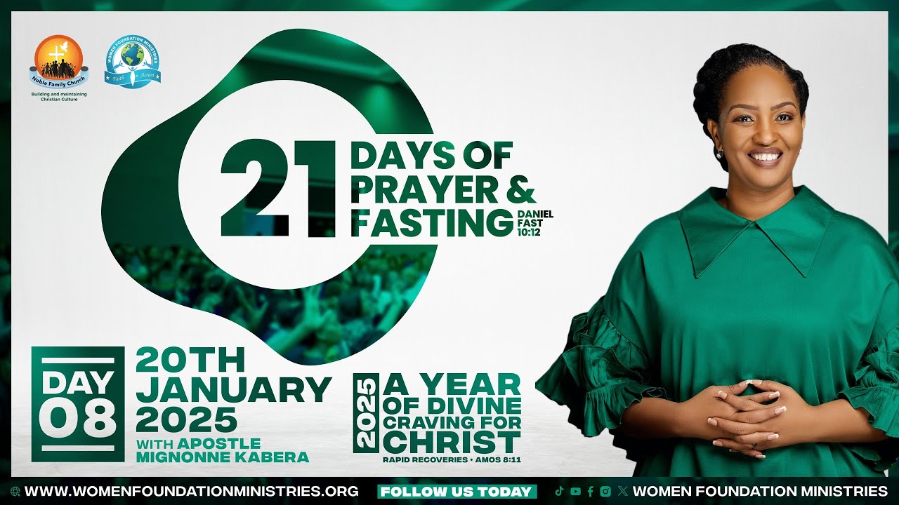 21 Days of Prayer and Fasting 2025 (Day 8)- Holy Spirit.Zechariah 12:10-With Apostle Mignonne Kabera