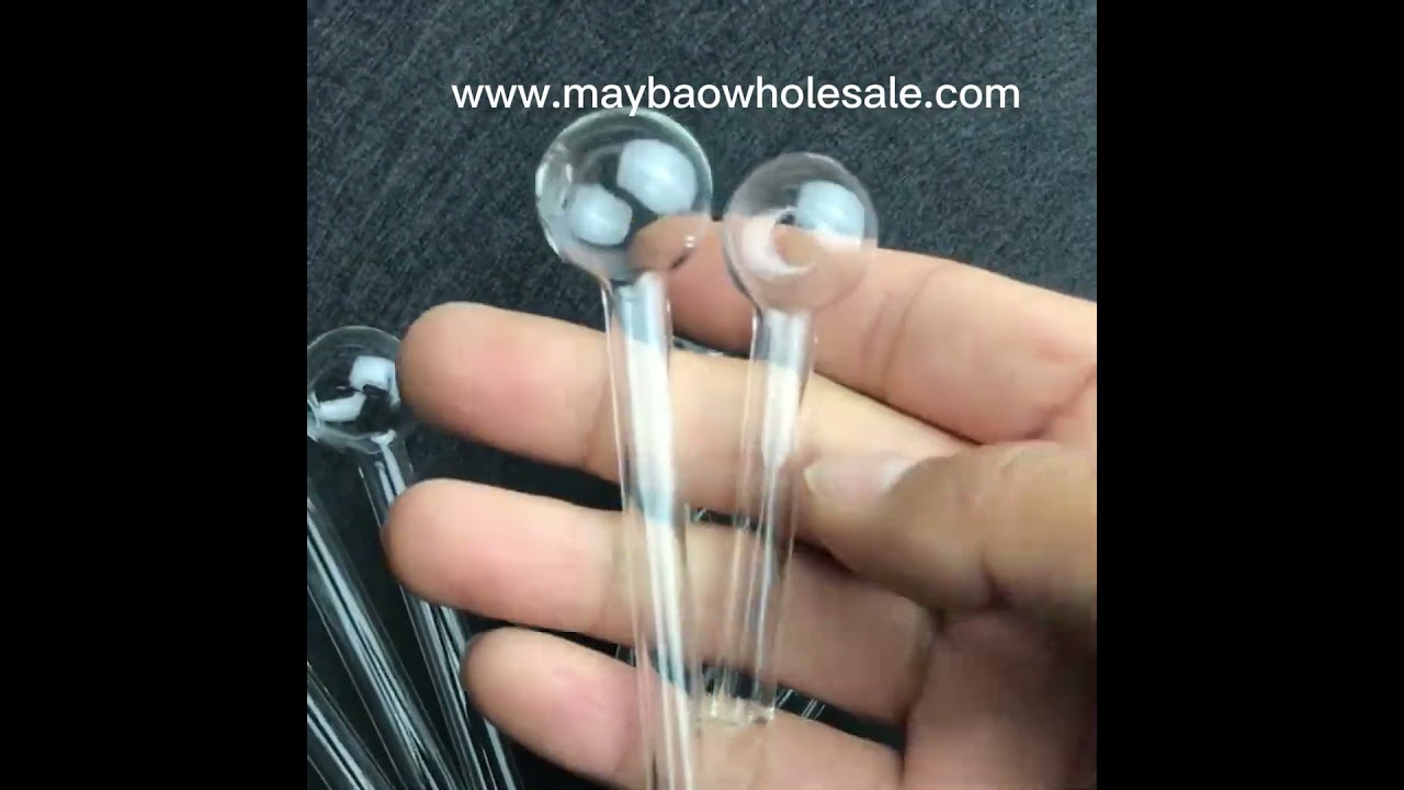 Clear Pyrex Glass Oil Burner Pipe