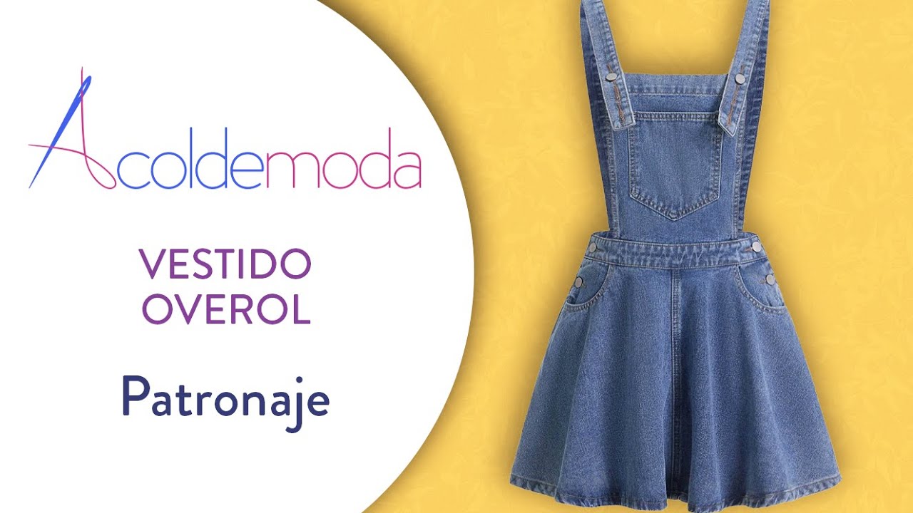 Patronaje de VESTIDO OVEROL INFANTIL - DIY - Paso a paso