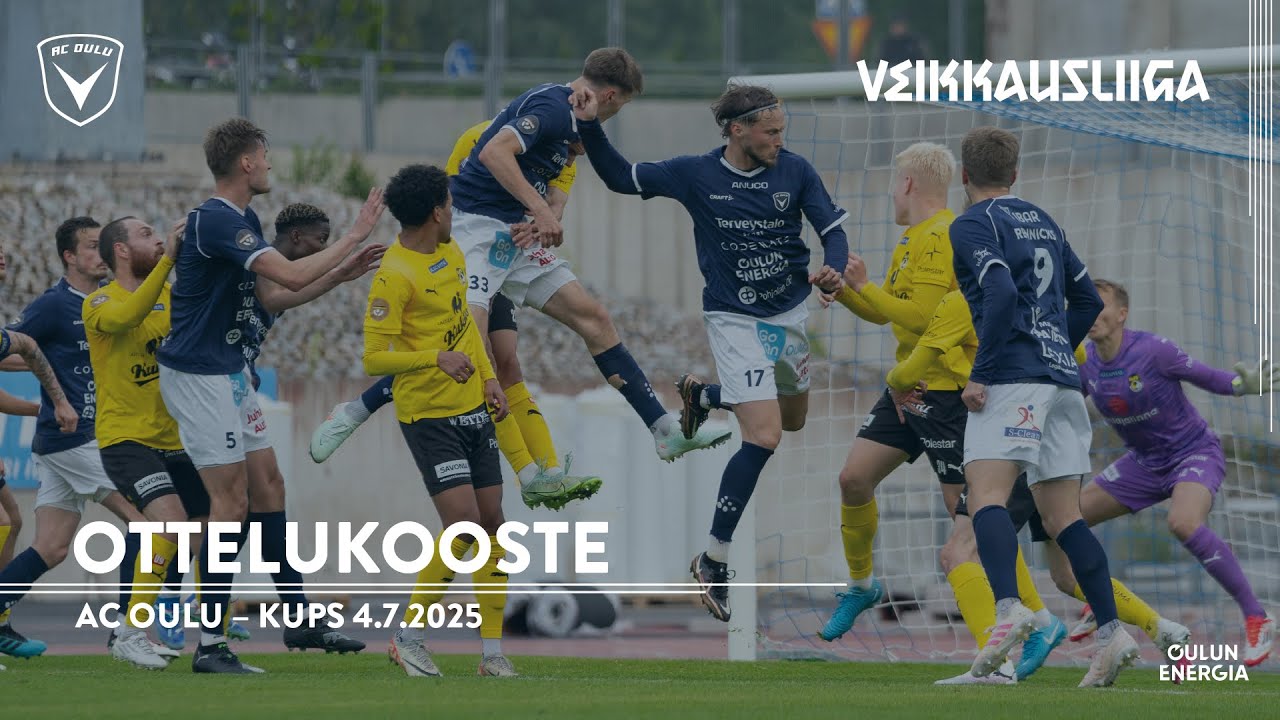 Ottelukooste: AC Oulu – KuPS 4.7.2025 (Veikkausliiga)