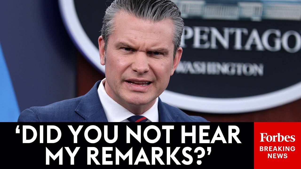 Hegseth Snaps At Reporter Asking About Concern Over Iran Conflict 