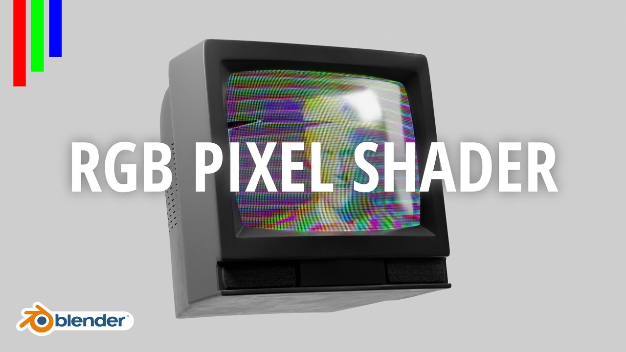 Реалистичный RGB-шейдер экрана (урок по Blender)
