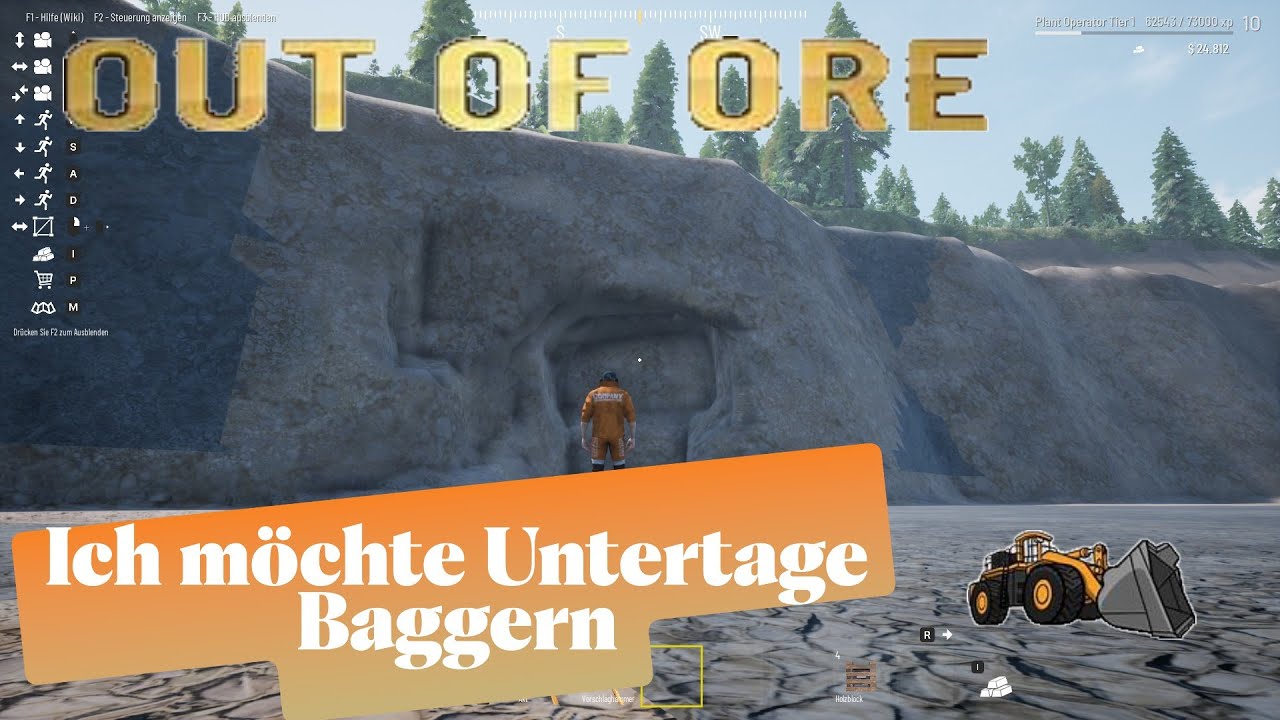 Out of Ore 05 / Ich möchte Untertage Baggern und eine Rampe bauen