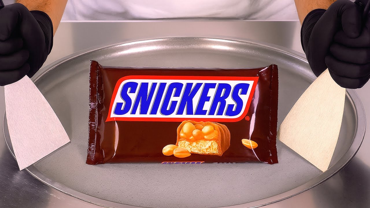 Snickers Ice Cream Rolls | ASMR